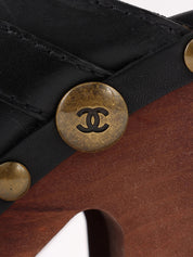 CCマークスタッズサボサンダル　ブラック