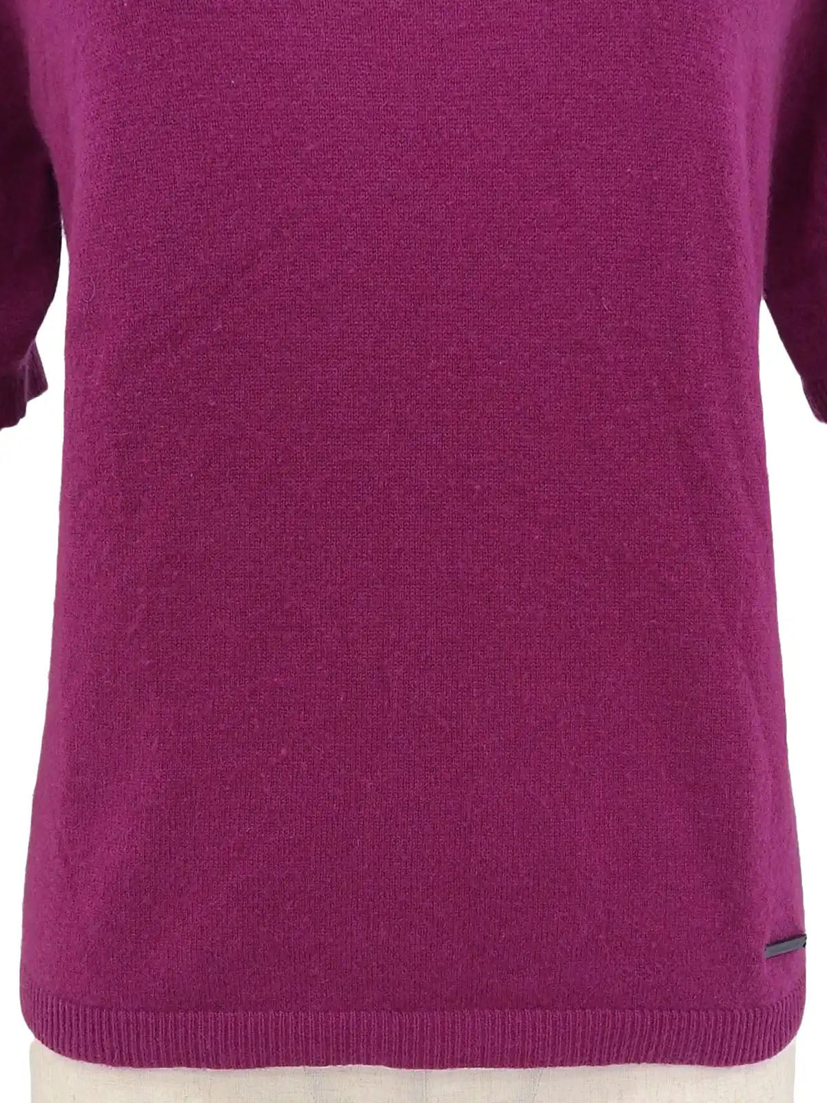 Purple Half Sleeve Knit Top