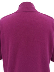 Purple Half Sleeve Knit Top