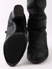 CC Mark Plate Long Boots Black