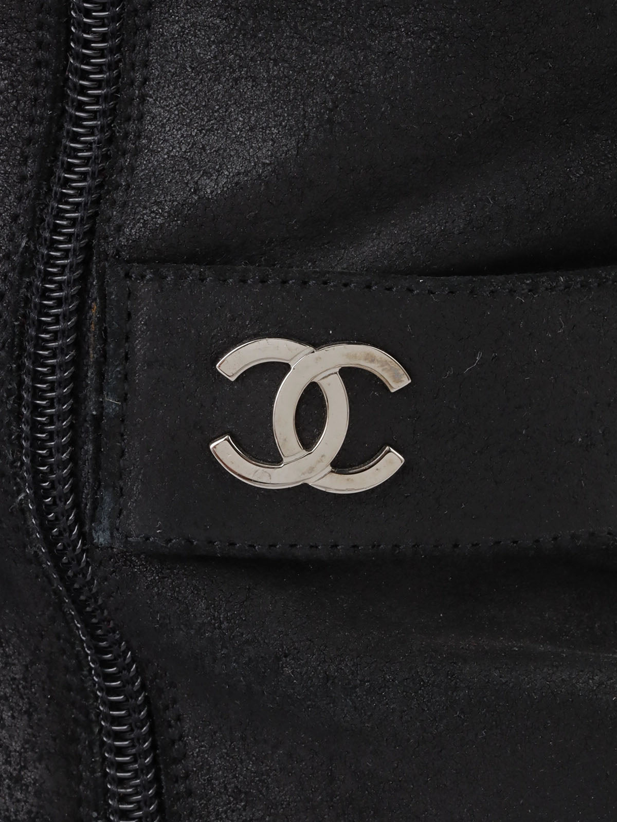 CC Mark Plate Long Boots Black