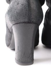 CC Mark Plate Long Boots Black