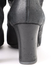 CC Mark Plate Long Boots Black