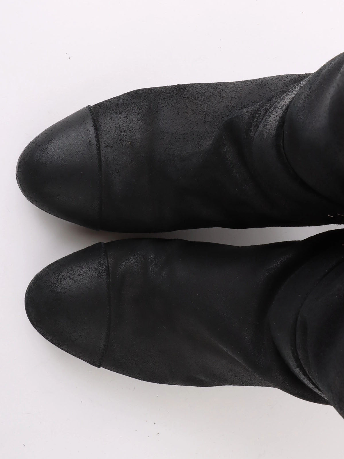 CC Mark Plate Long Boots Black