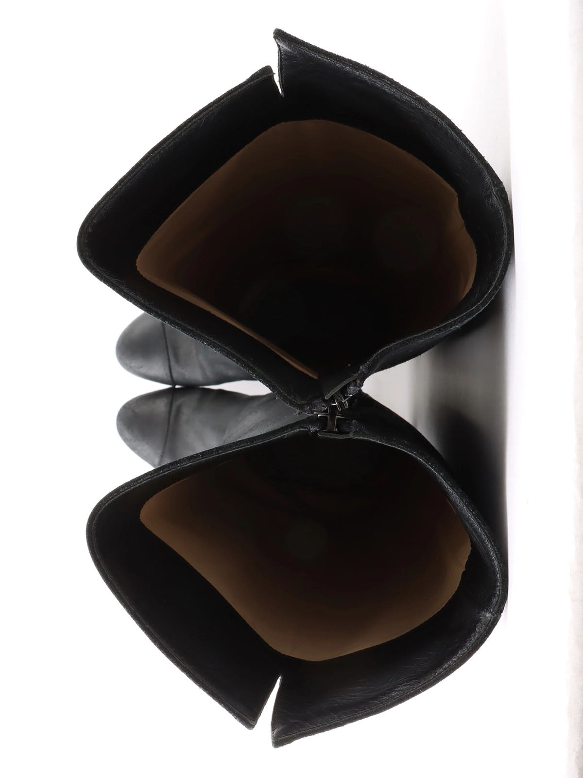 CC Mark Plate Long Boots Black