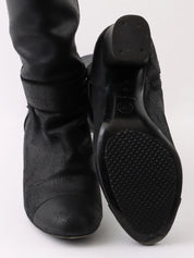 CC Mark Plate Long Boots Black