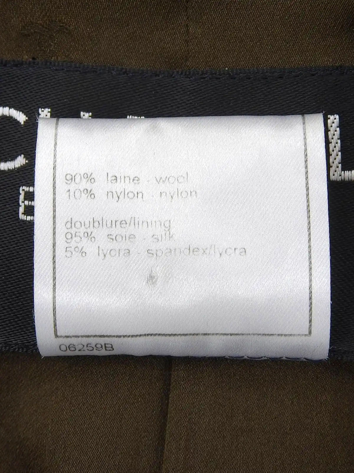 1997 Wool CC Mark Button Double-Breasted Jacket Brown/Multi