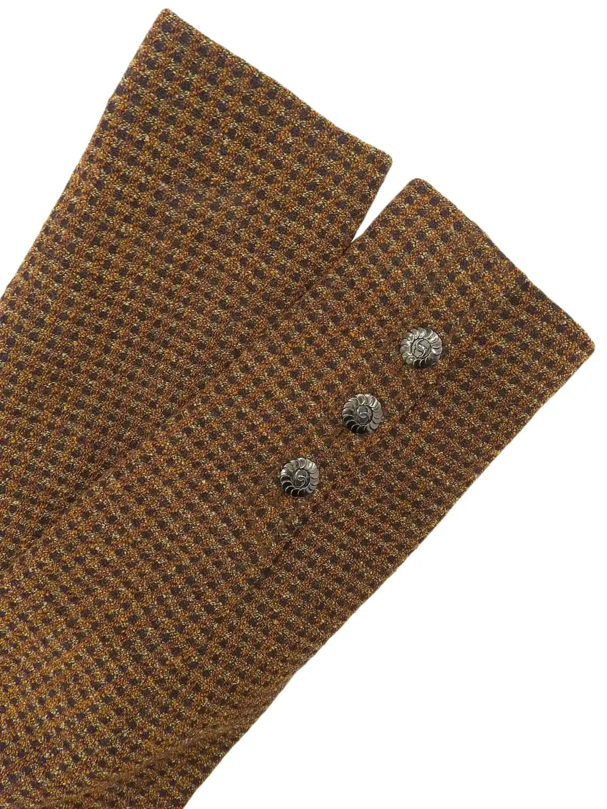 1997 Wool CC Mark Button Double-Breasted Jacket Brown/Multi