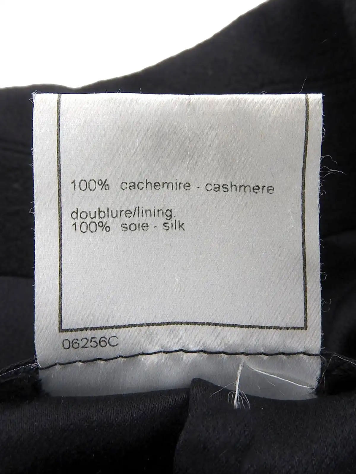 1997 Cashmere CC Mark Button Long Coat Black