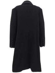 1997 Cashmere CC Mark Button Long Coat Black