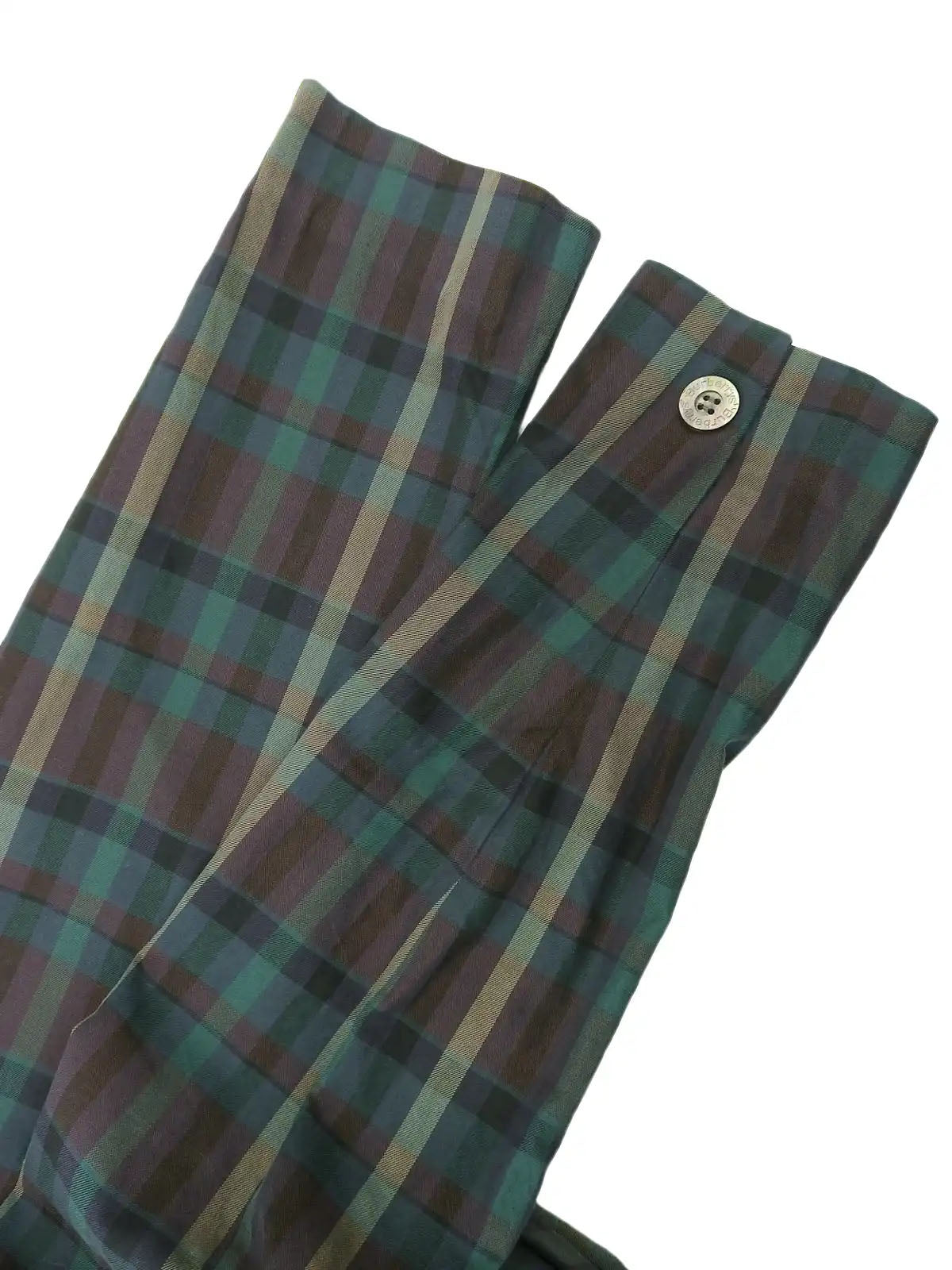 Cotton check pattern jacket in green/multi