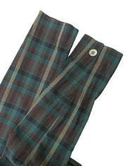 Cotton check pattern jacket in green/multi