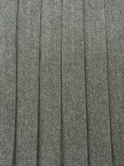 Grey wool herringbone pattern skirt