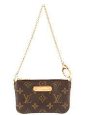 2008 Canvas Monogram Pochette Mira PM Brown