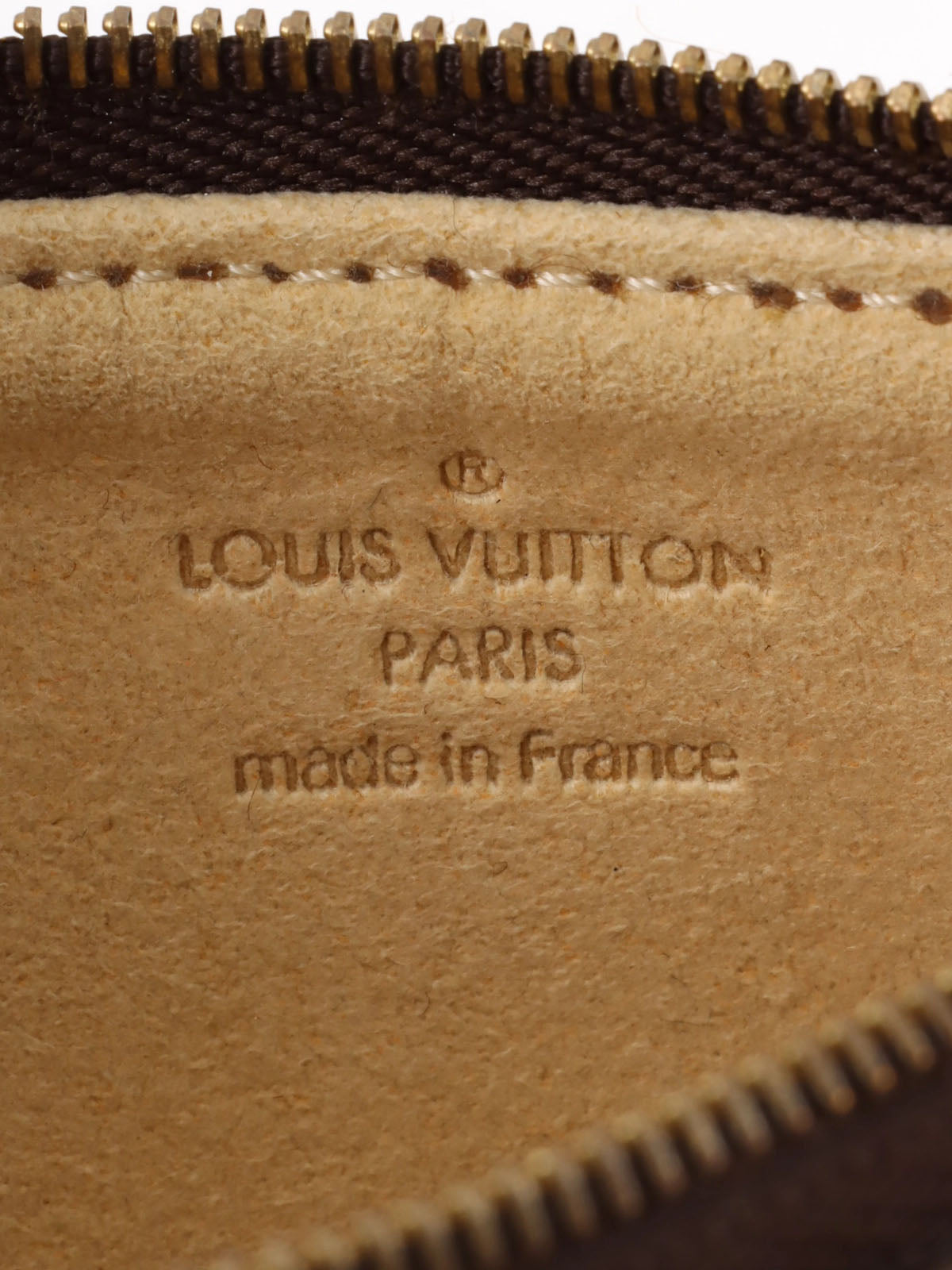 2008 Canvas Monogram Pochette Mira PM Brown