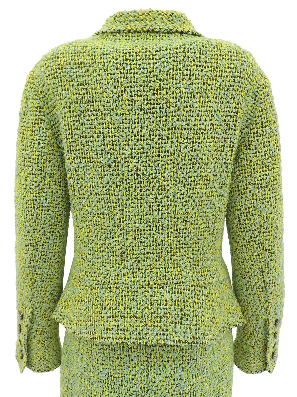1994 Tweed CC Mark Button Set, Green/Multi