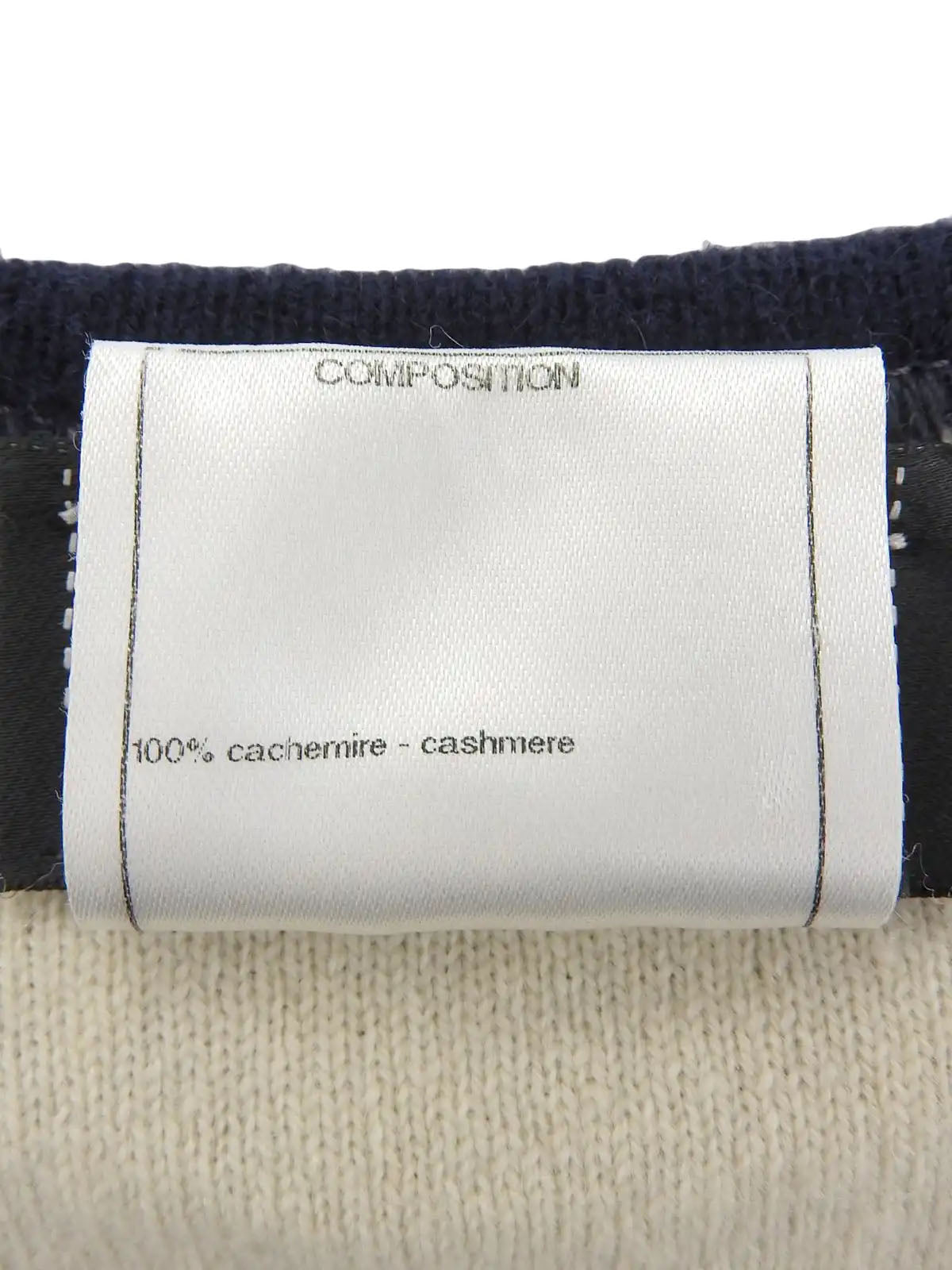 CC Mark Cashmere Knit Top Navy