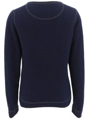 CC Mark Cashmere Knit Top Navy