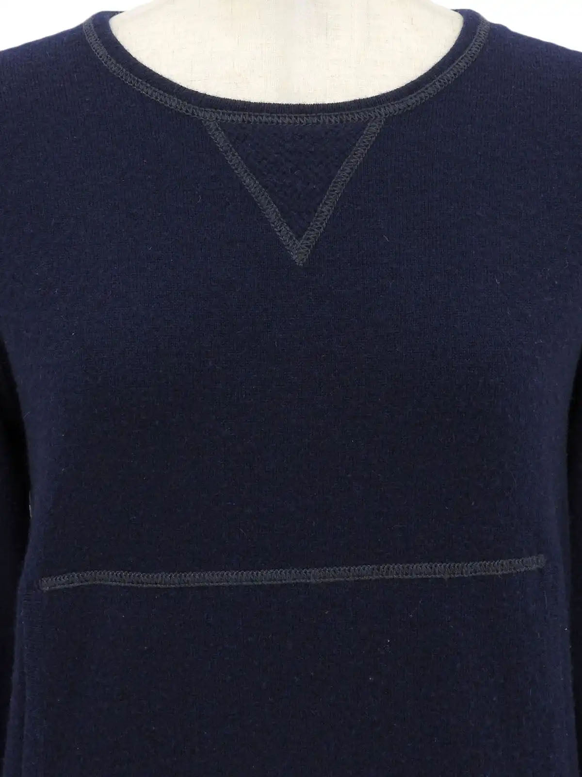 CC Mark Cashmere Knit Top Navy