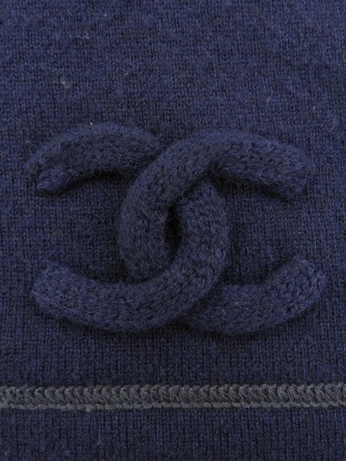 CC Mark Cashmere Knit Top Navy