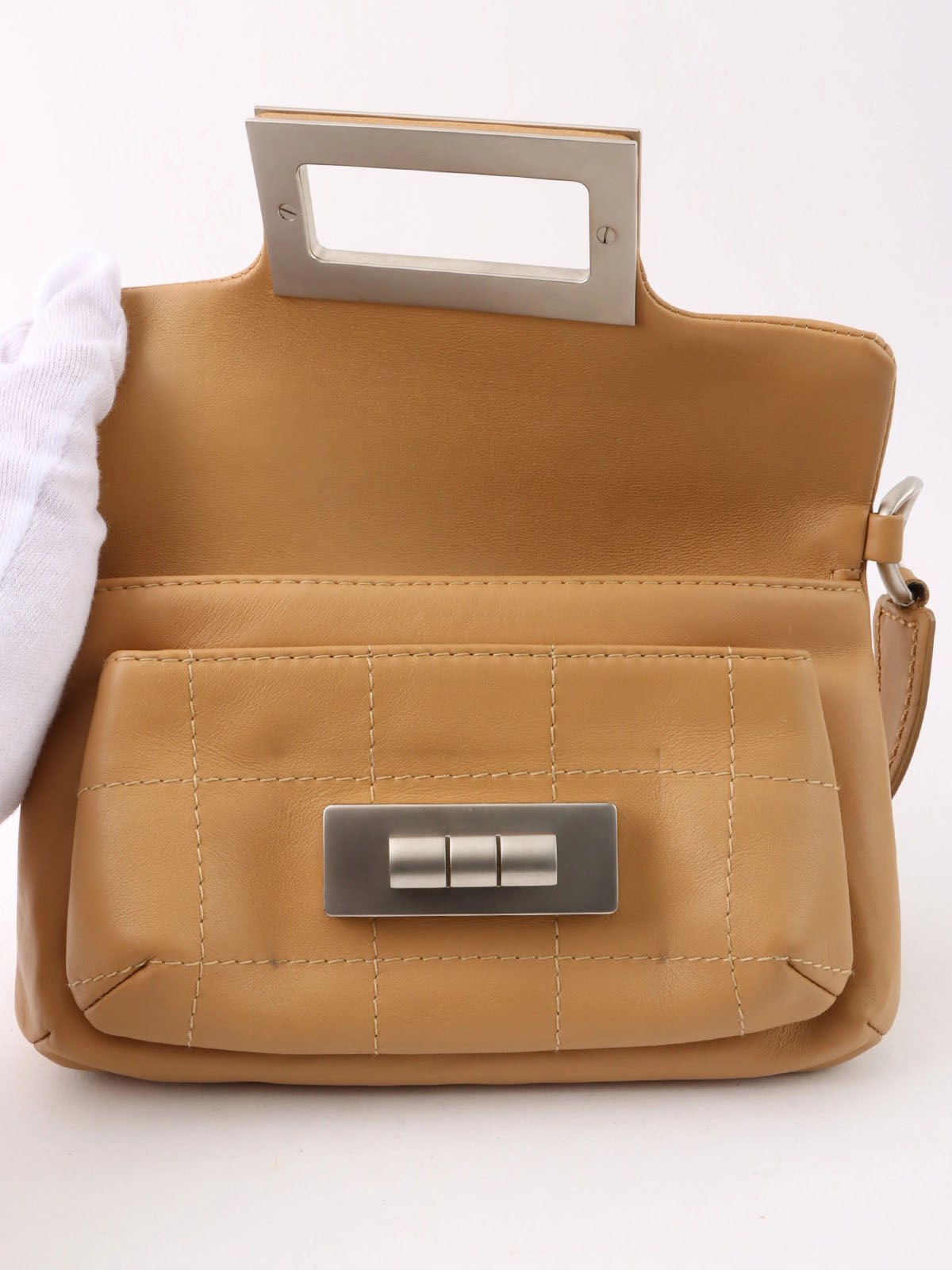 2003年頃製　2.55ミニハンドバッグ　ベージュ