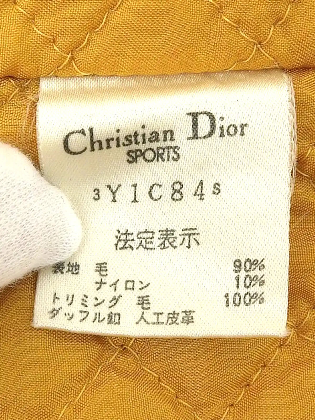 Wool check pattern duffle coat in mustard, green, and multicolor