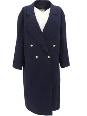 CC Mark Button Long Coat Navy