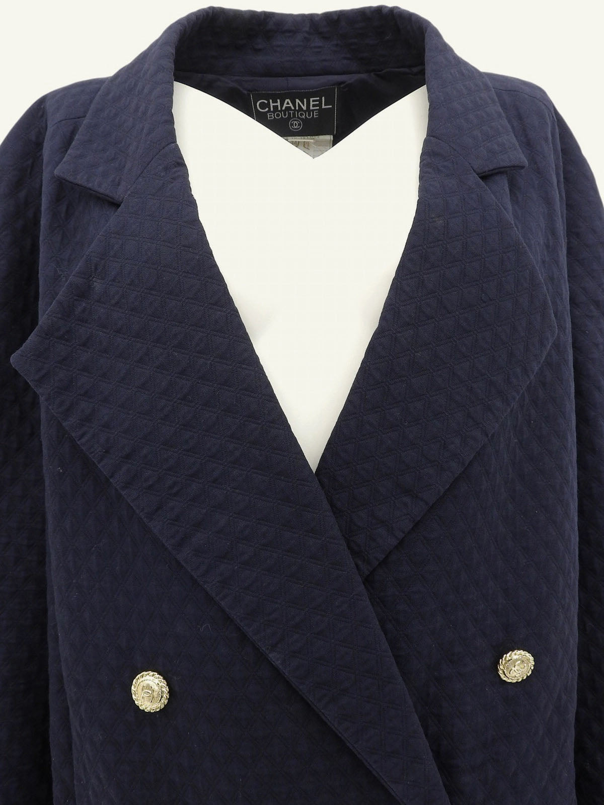CC Mark Button Long Coat Navy