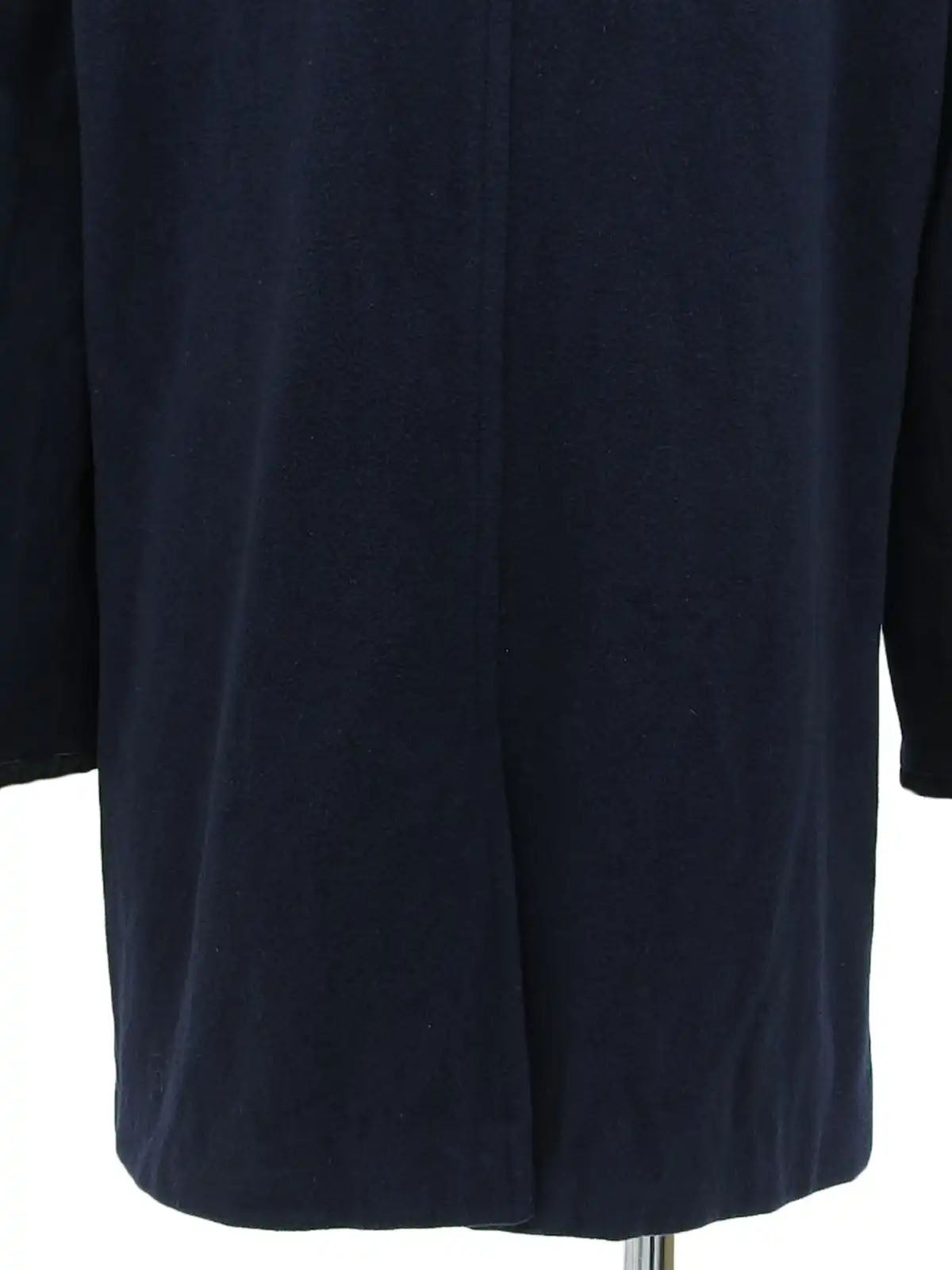 Navy Logo Button Coat
