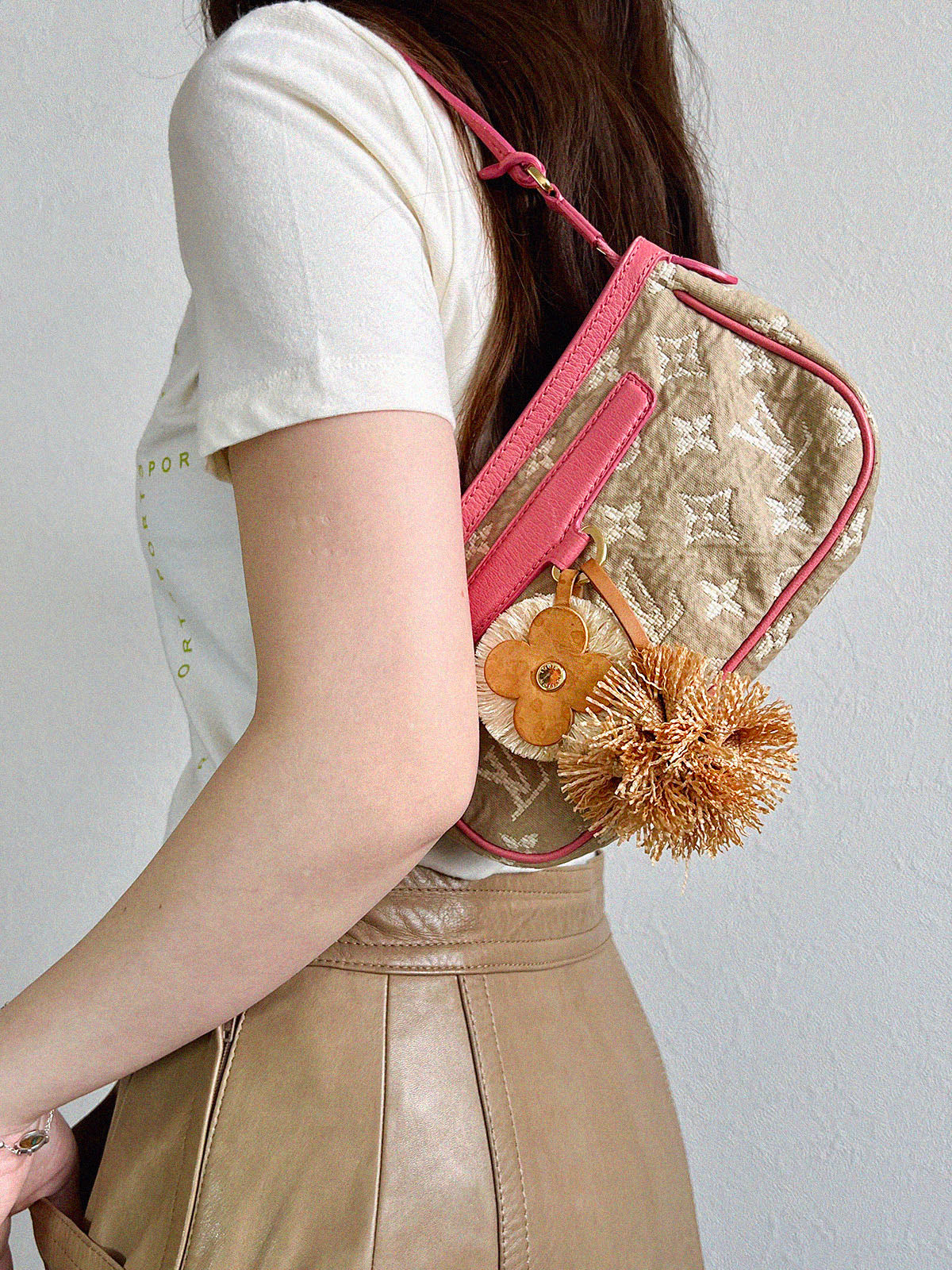 2010 Monogram Sabia Accessory Beige/Pink