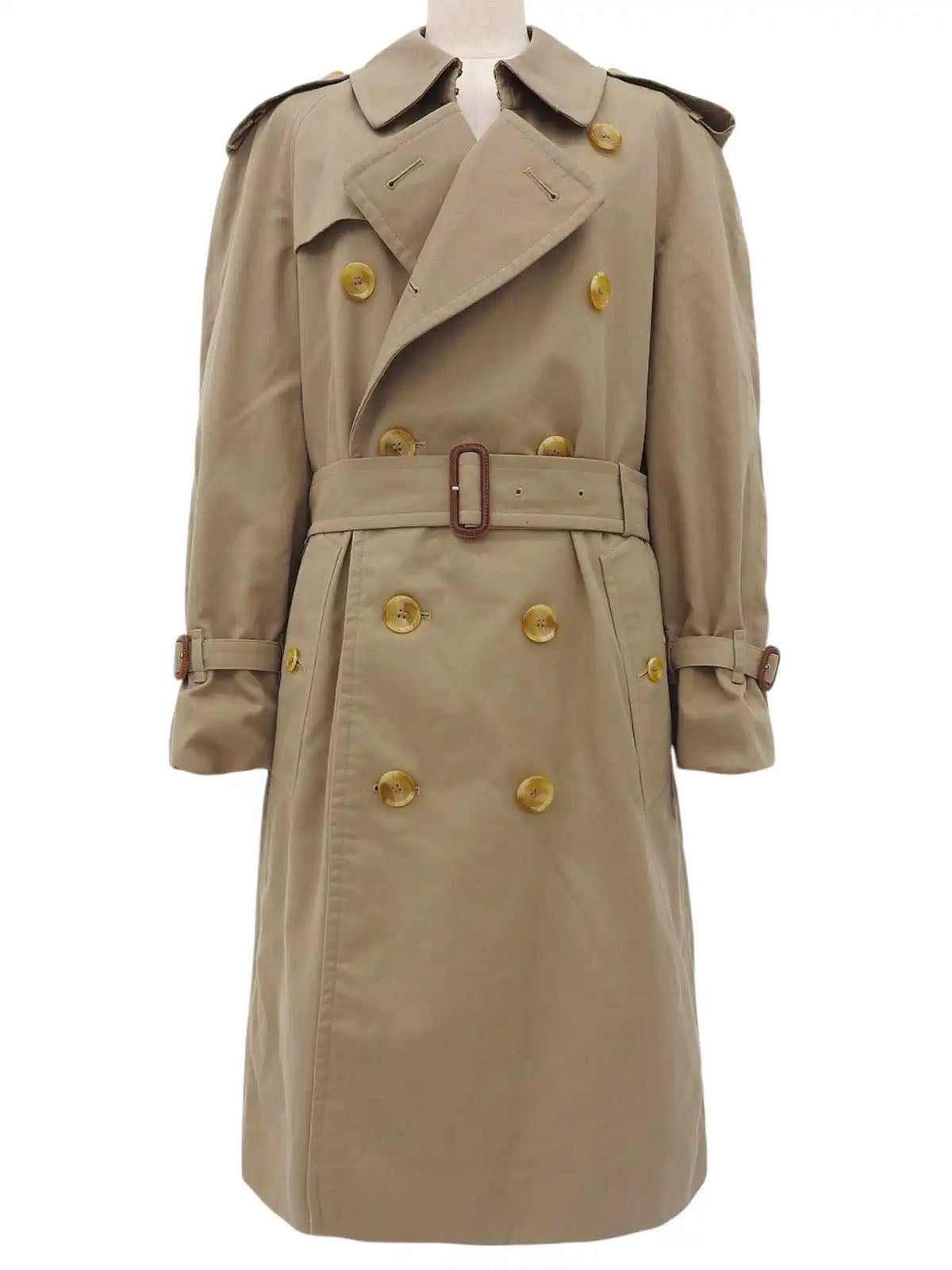 Nova Check Lining Trench Coat in Beige