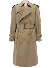 Nova Check Lining Trench Coat in Beige
