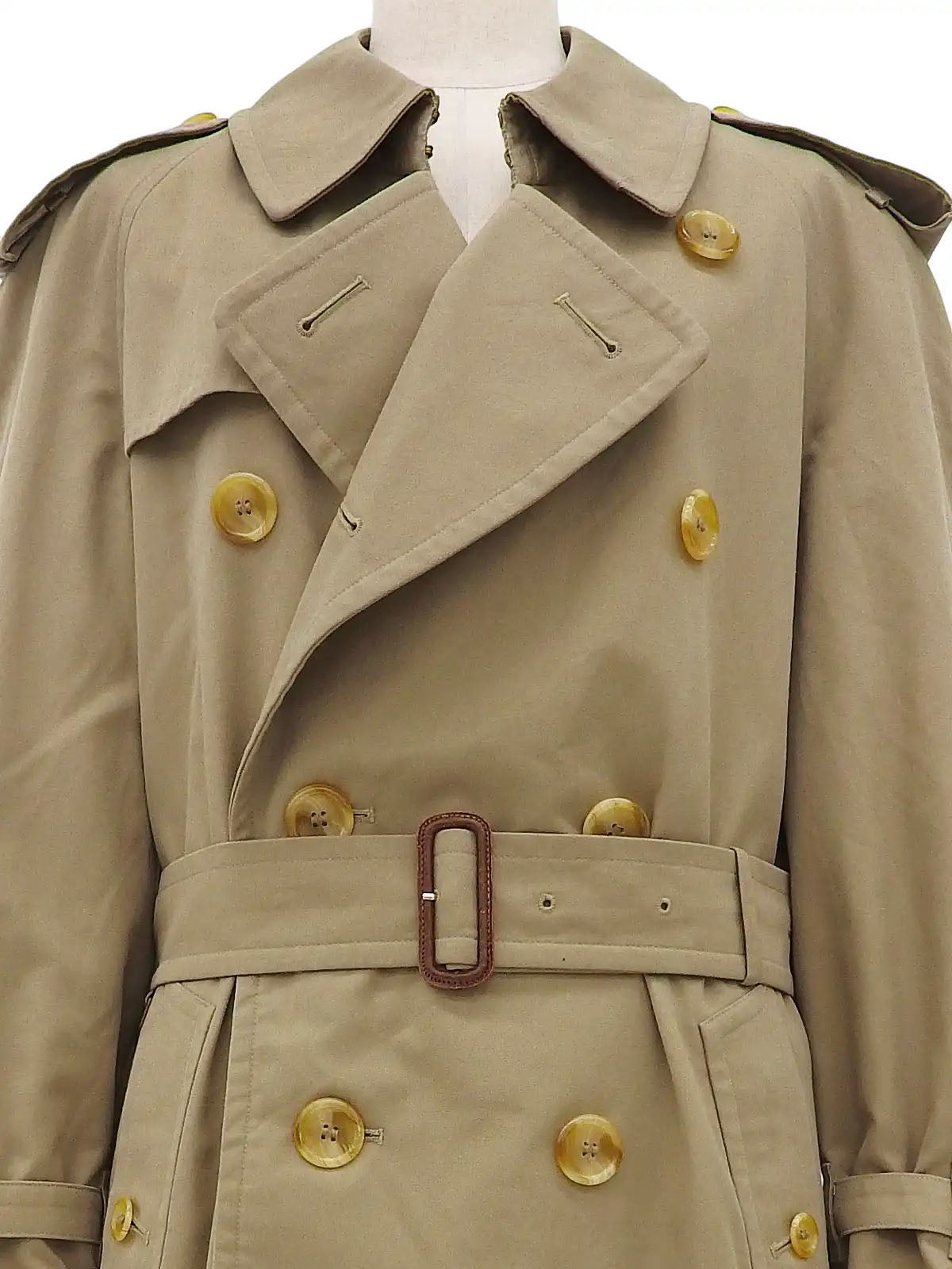 Nova Check Lining Trench Coat in Beige