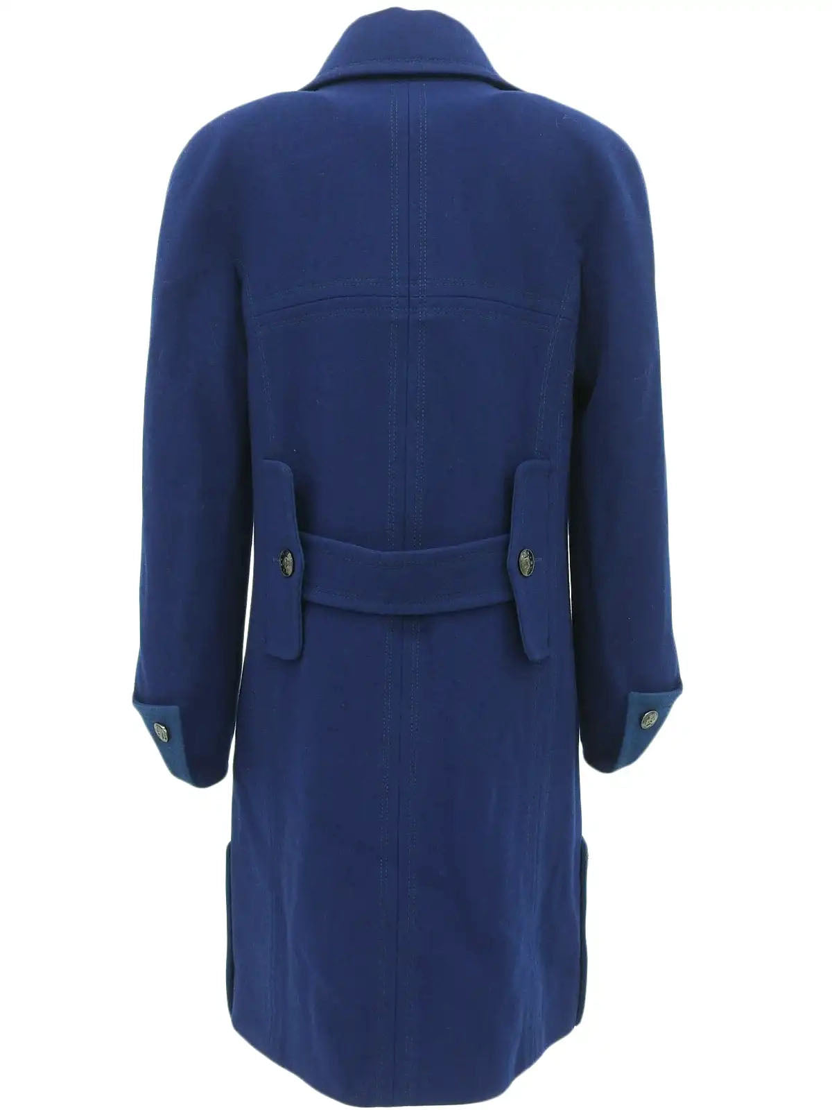 1996 Wool CC Mark Button Coat Blue