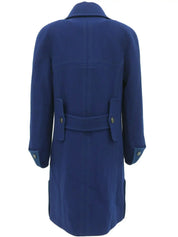 1996 Wool CC Mark Button Coat Blue