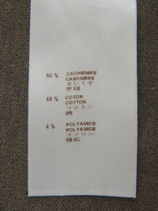 Logo Plate Zip-Up Hoodie Beige