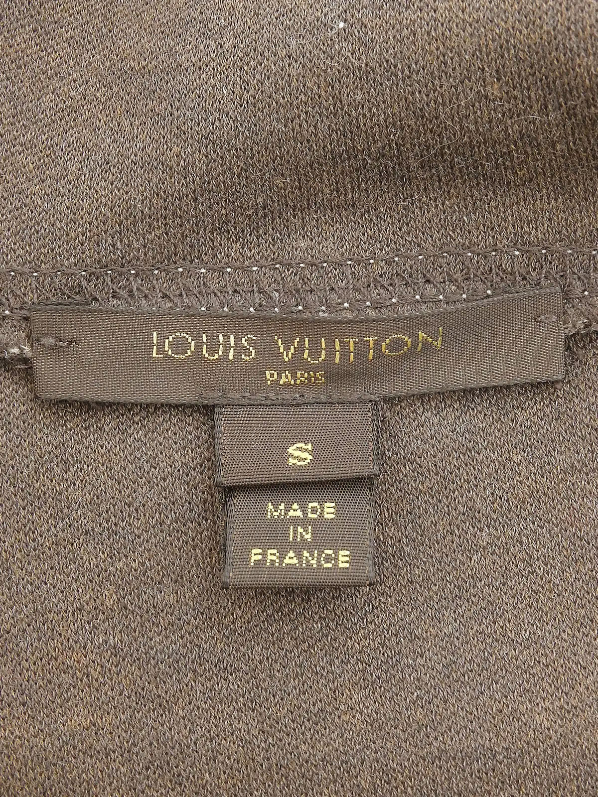 Logo Plate Zip-Up Hoodie Beige