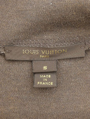 Logo Plate Zip-Up Hoodie Beige