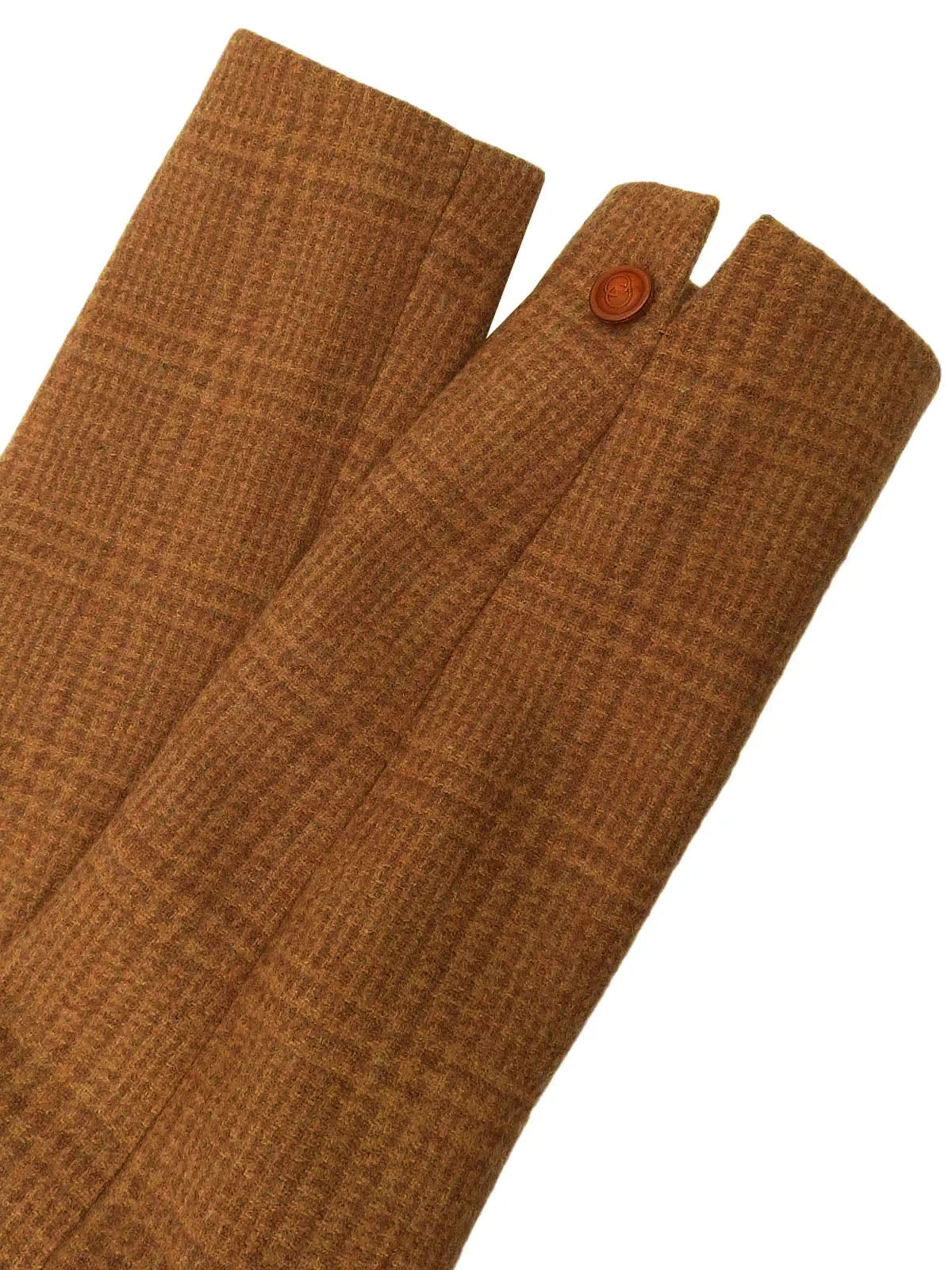 Brown Check Pattern GG Logo Button Jacket