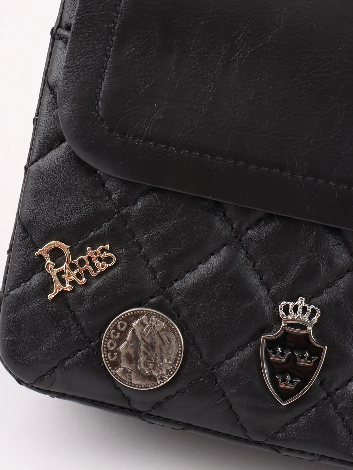 2014 Lucky Charm 2.55 Chain Shoulder Bag, Black