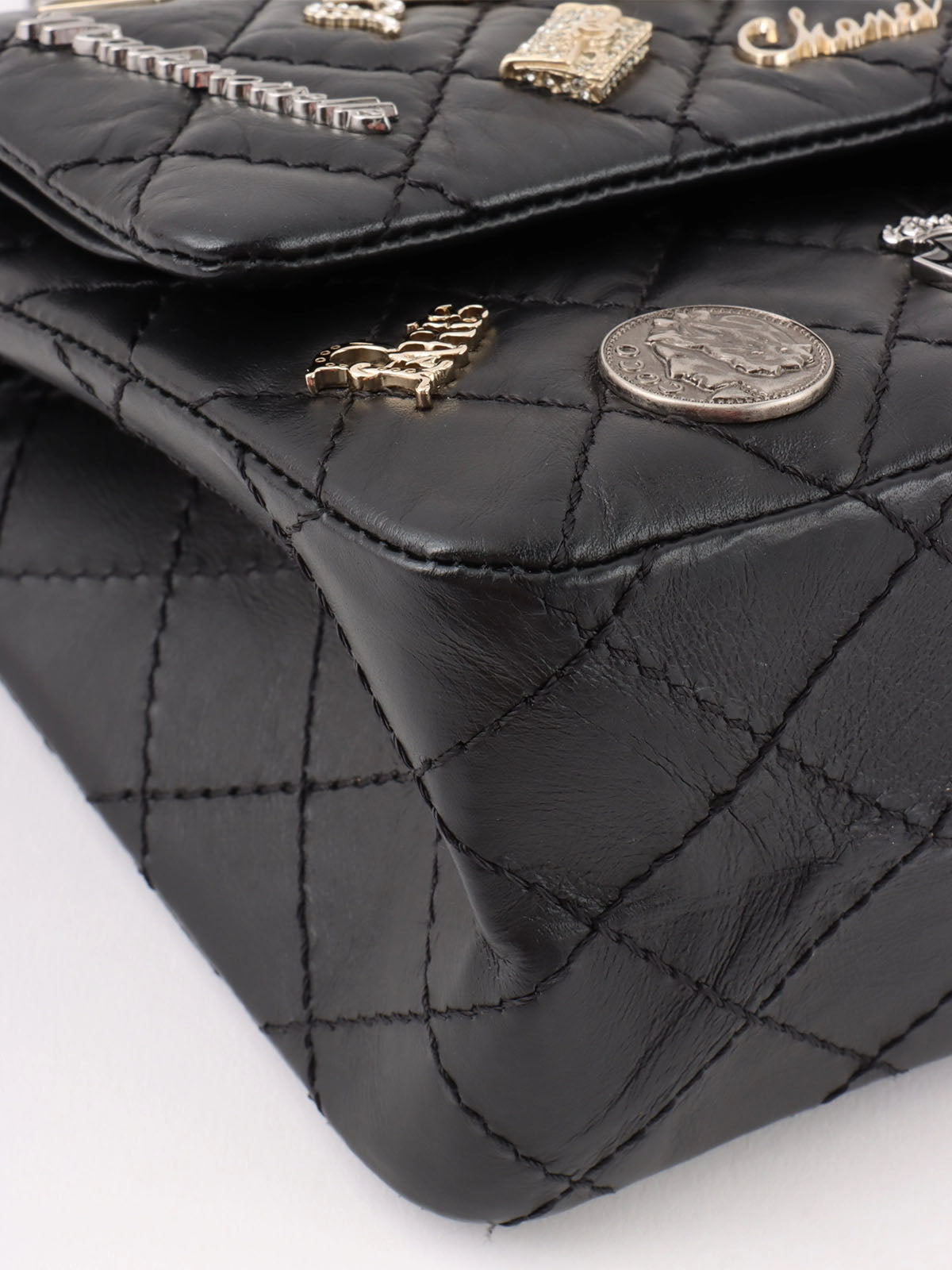 2014 Lucky Charm 2.55 Chain Shoulder Bag, Black