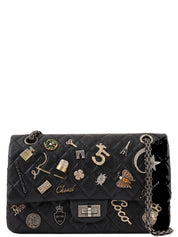 2014 Lucky Charm 2.55 Chain Shoulder Bag, Black