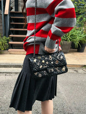 2014 Lucky Charm 2.55 Chain Shoulder Bag, Black