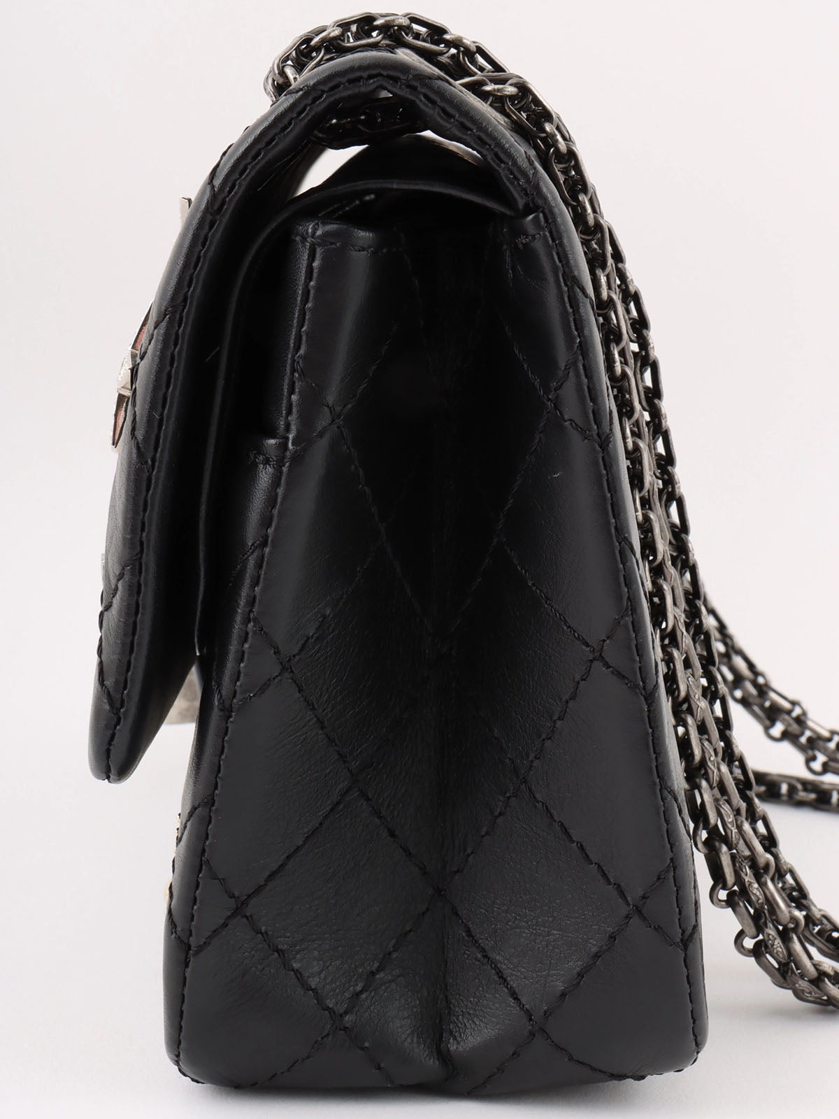 2014 Lucky Charm 2.55 Chain Shoulder Bag, Black