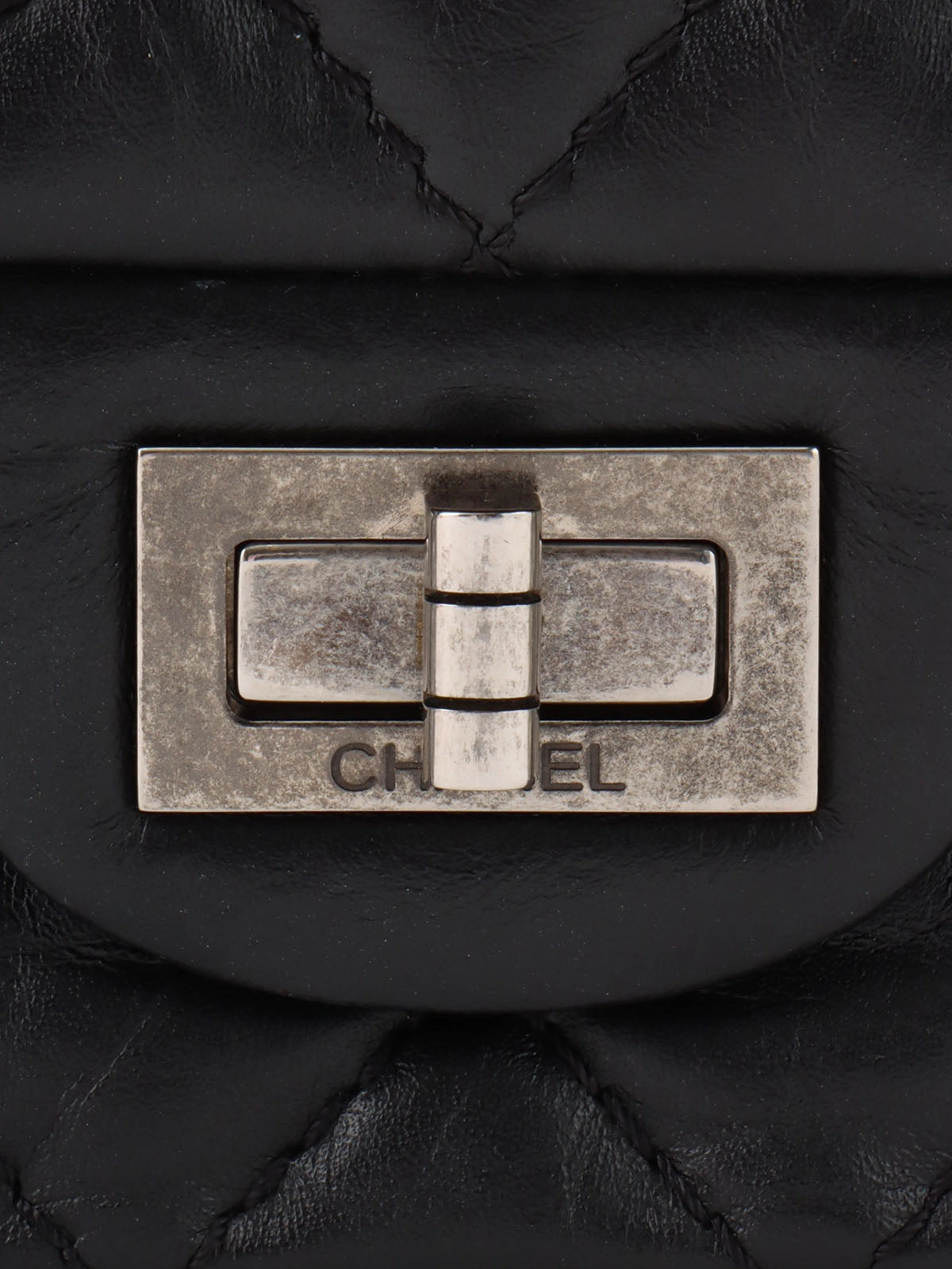 2014 Lucky Charm 2.55 Chain Shoulder Bag, Black