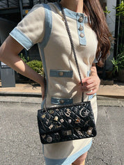 2014 Lucky Charm 2.55 Chain Shoulder Bag, Black