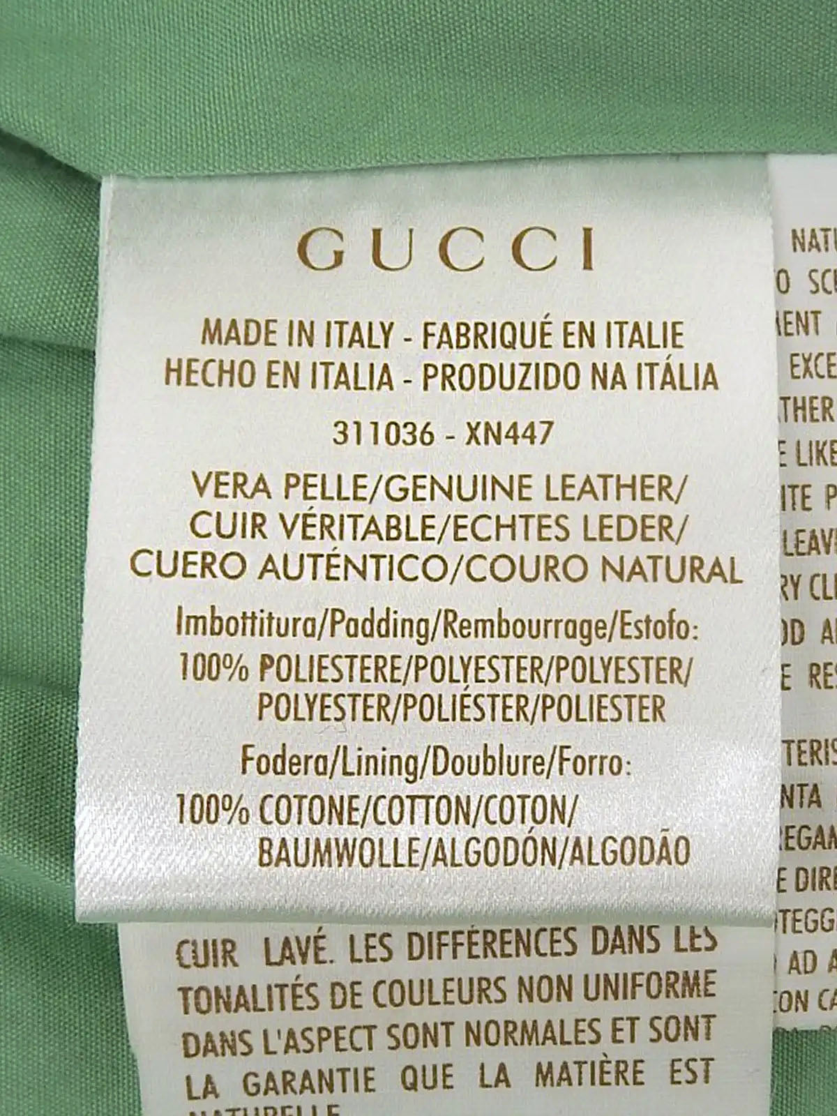 レザーロゴジップアップジャケット ライトグリーン