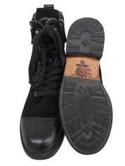 マトラッセショートブーツ ブラック