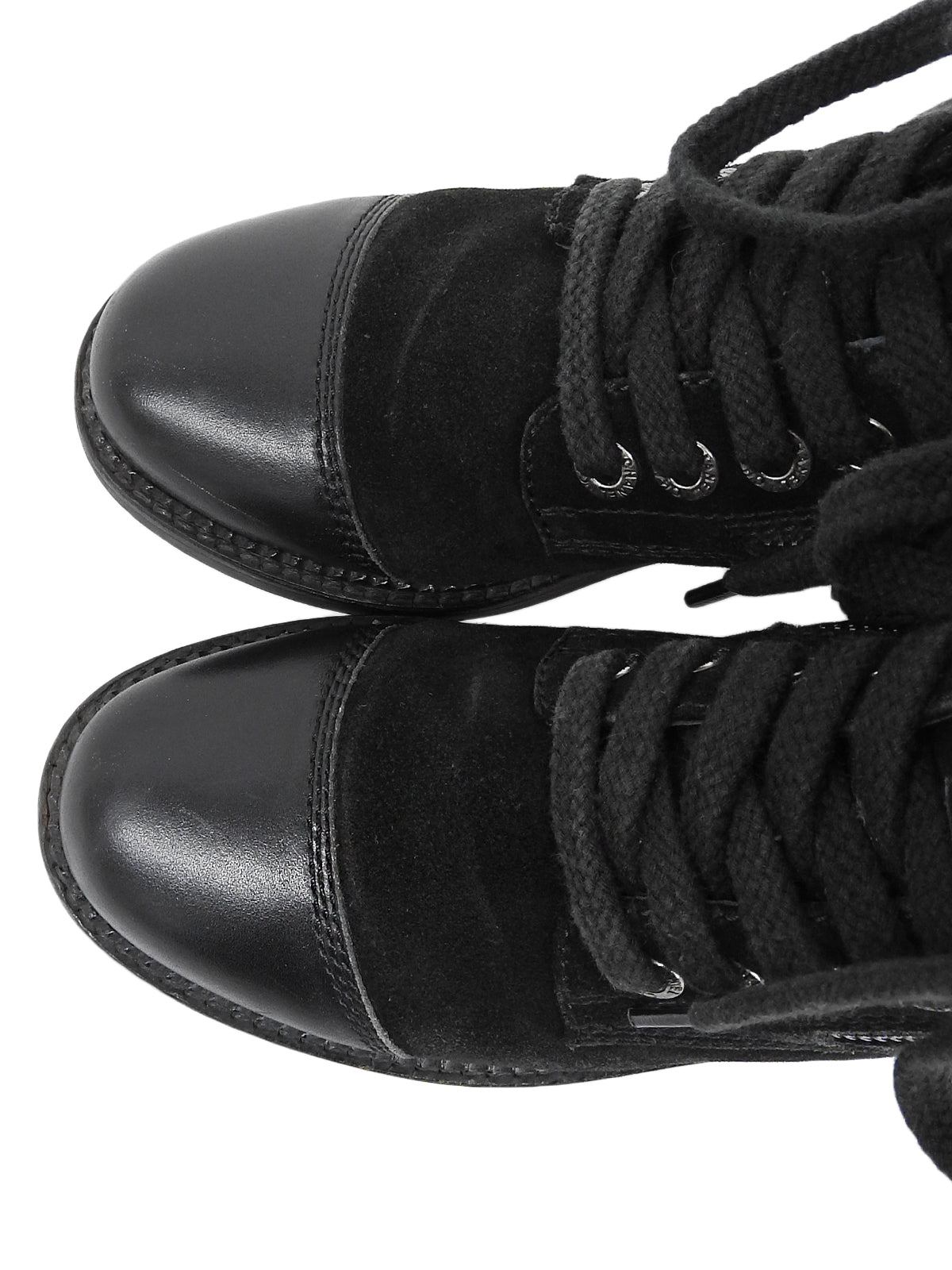 マトラッセショートブーツ ブラック