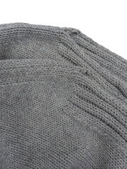 徽标贴布针织斗篷灰色